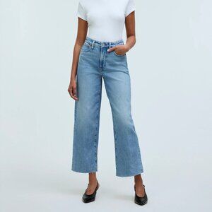 Madewell The Curvy Perfect Vintage Wide-Leg Crop Jean - Size 32P